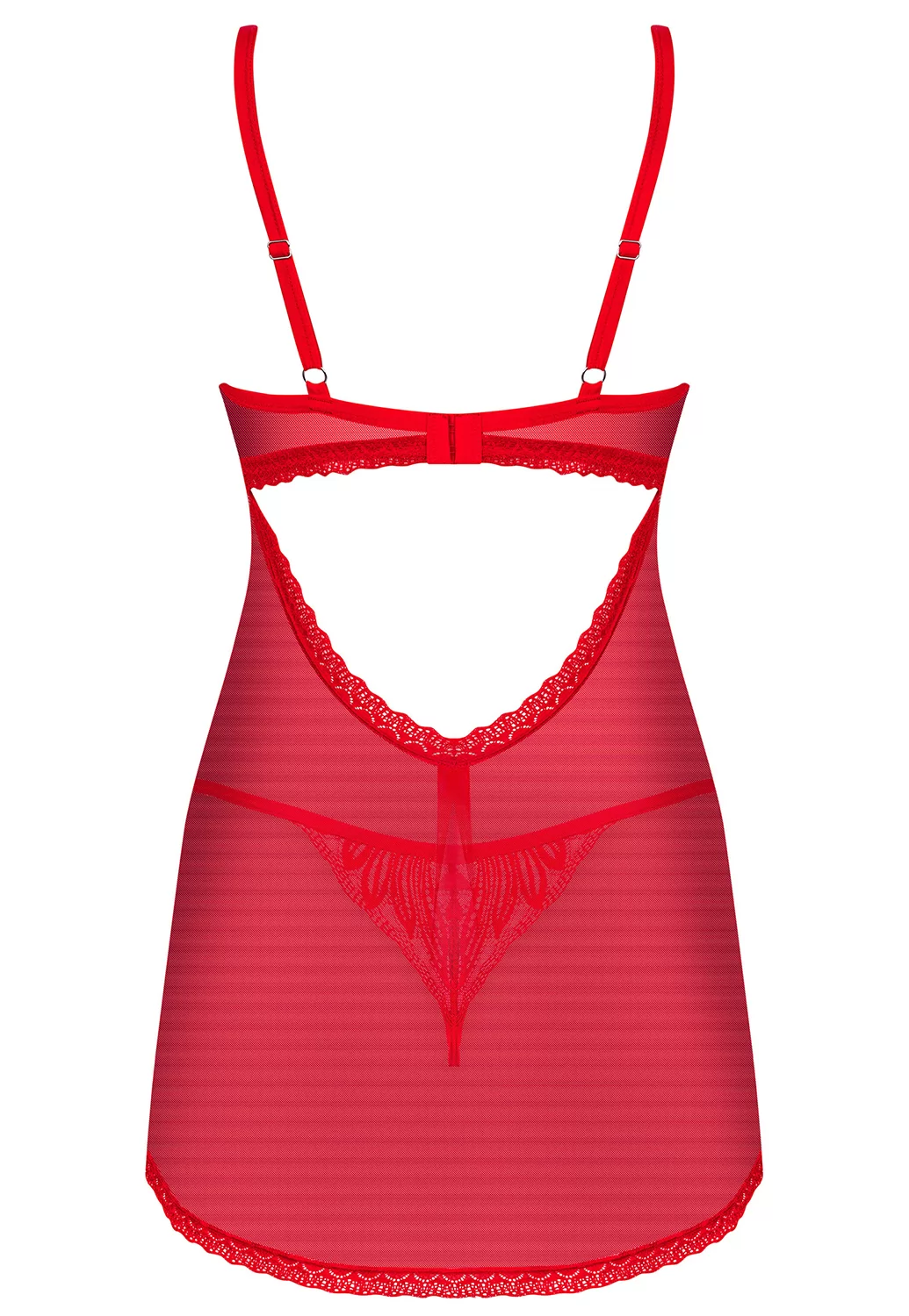 Chilisa red Babydoll and thong