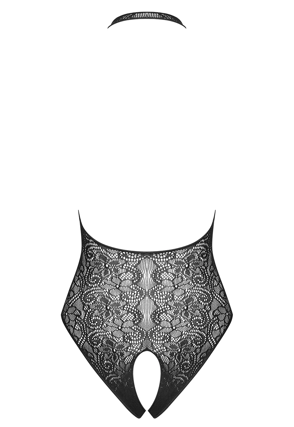 Crotchless teddy Black B113