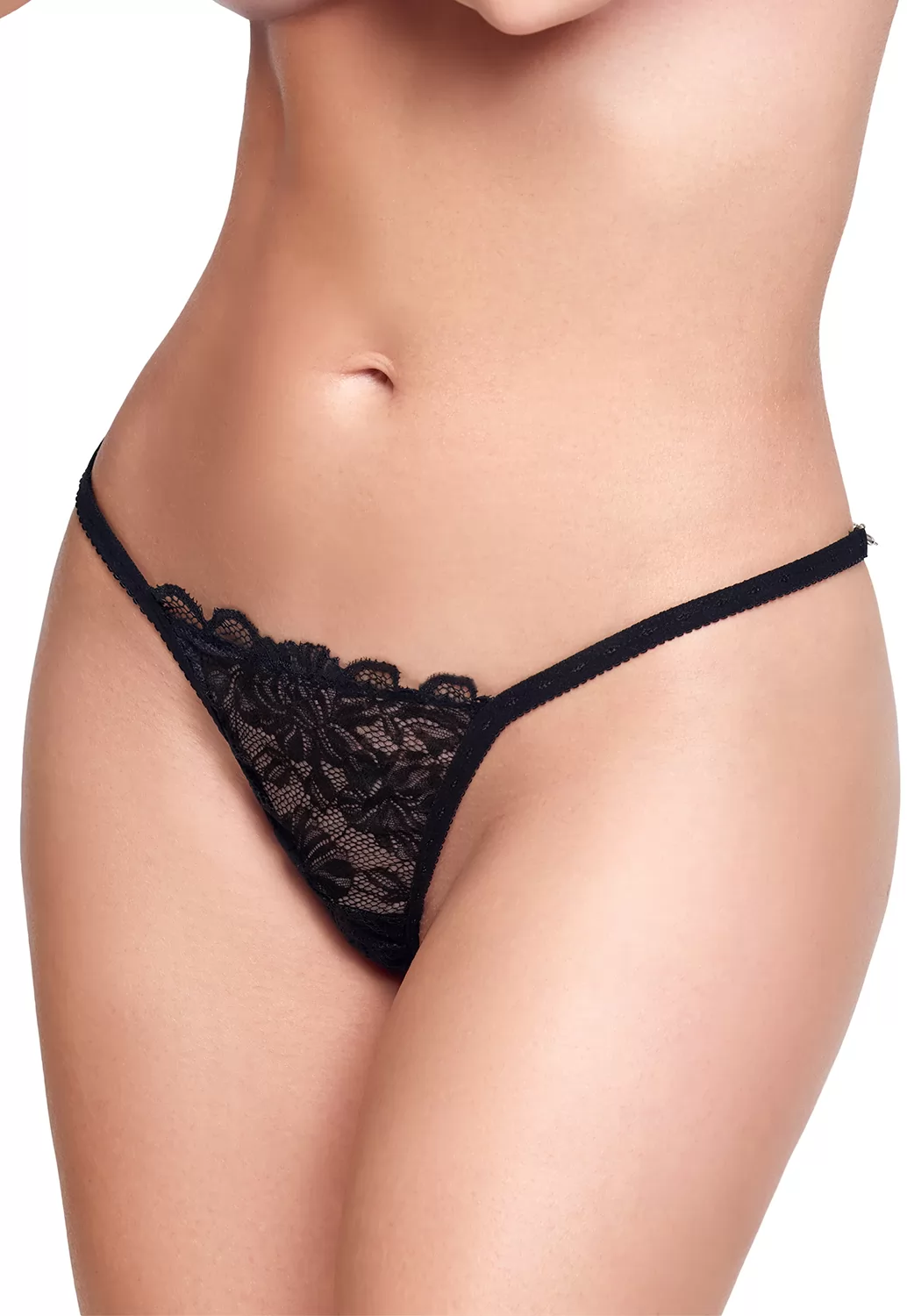 Heart shaped jeweled thong