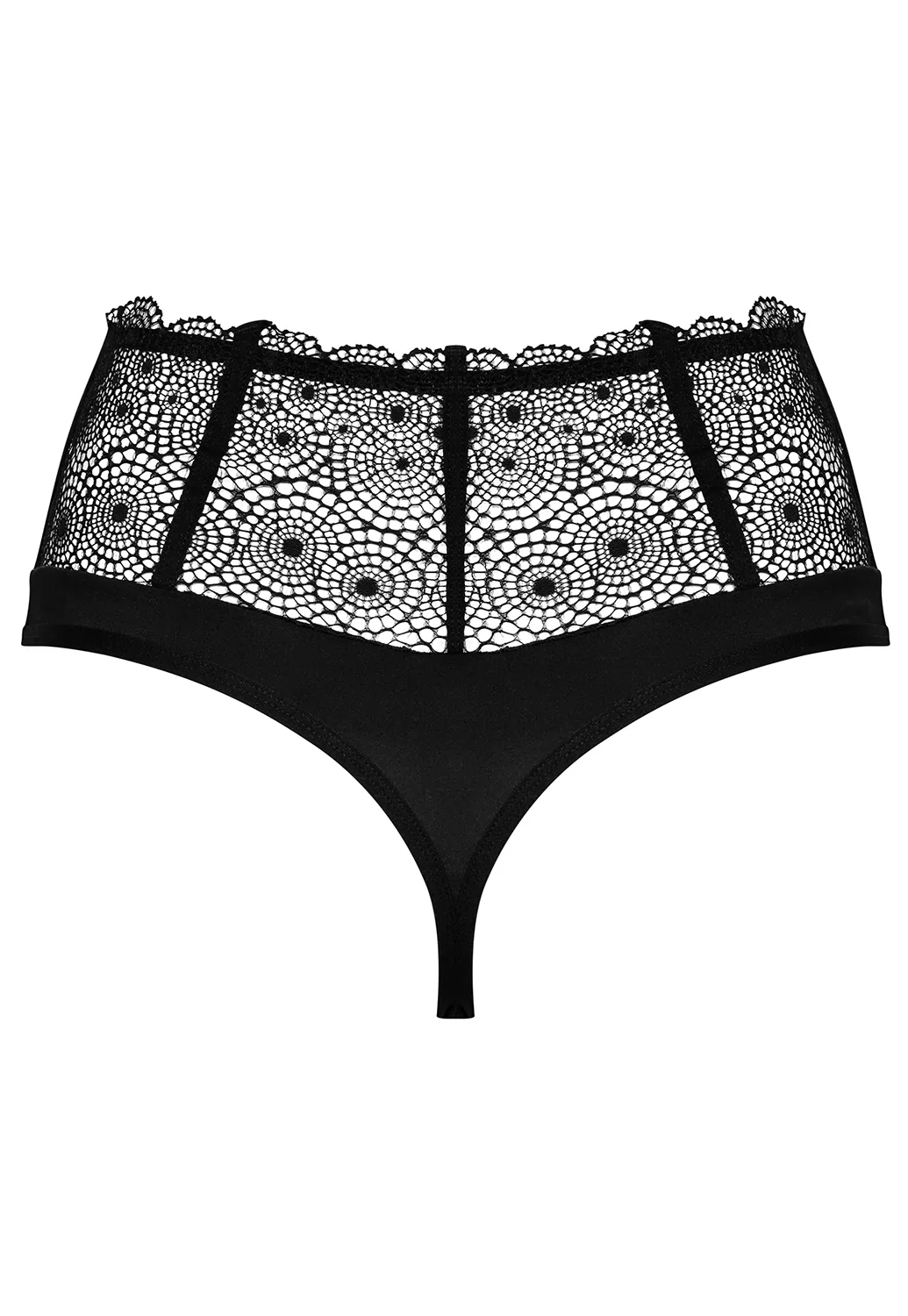 High waist Thong Sharlotte Black