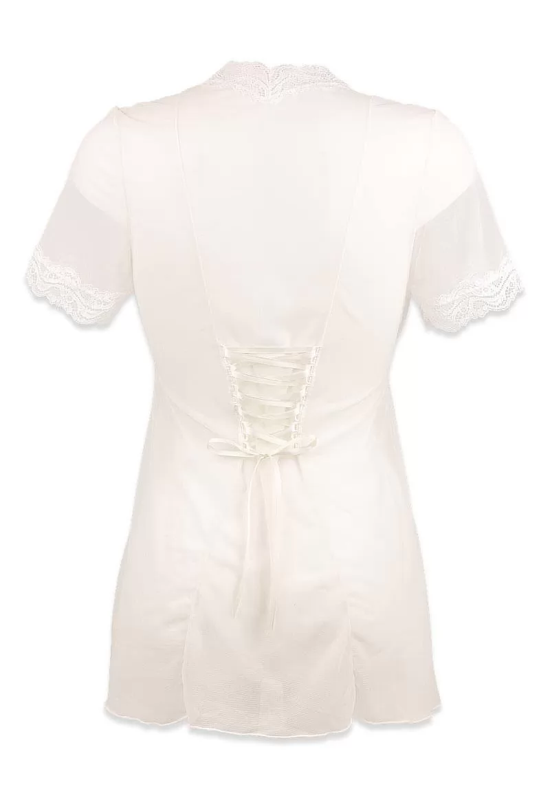 Luxury Nougat ivory neglige