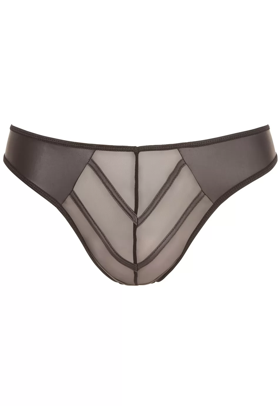 Mens powernet matte material thong