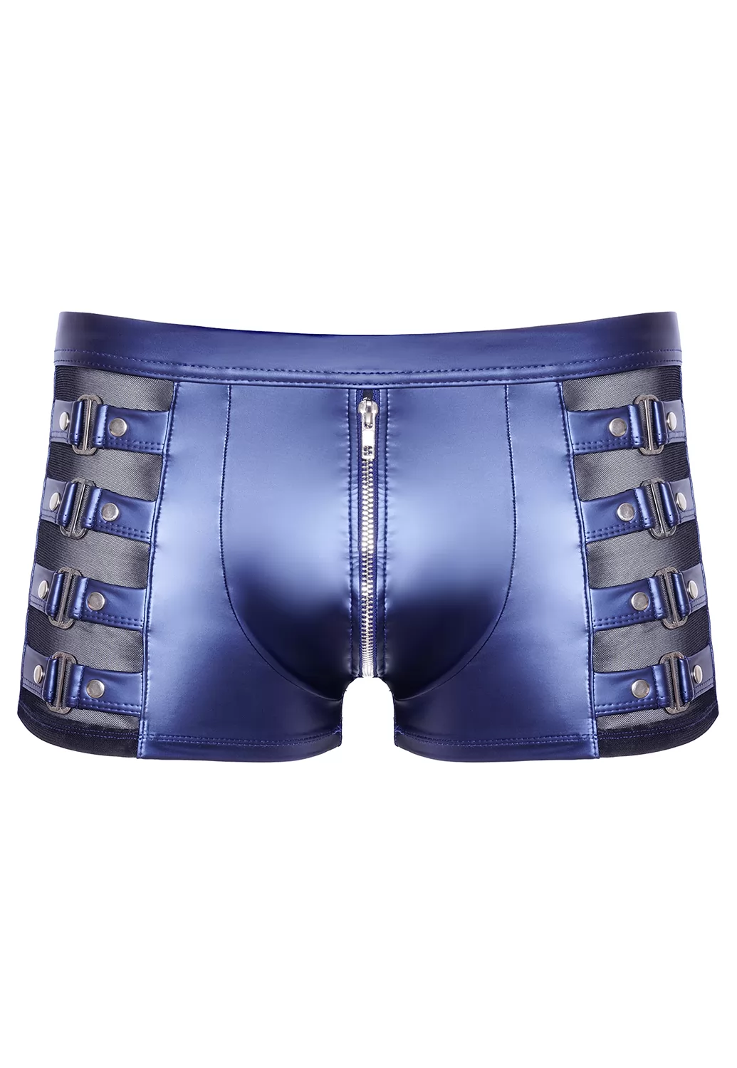 Metallic blue boxer shorts for men