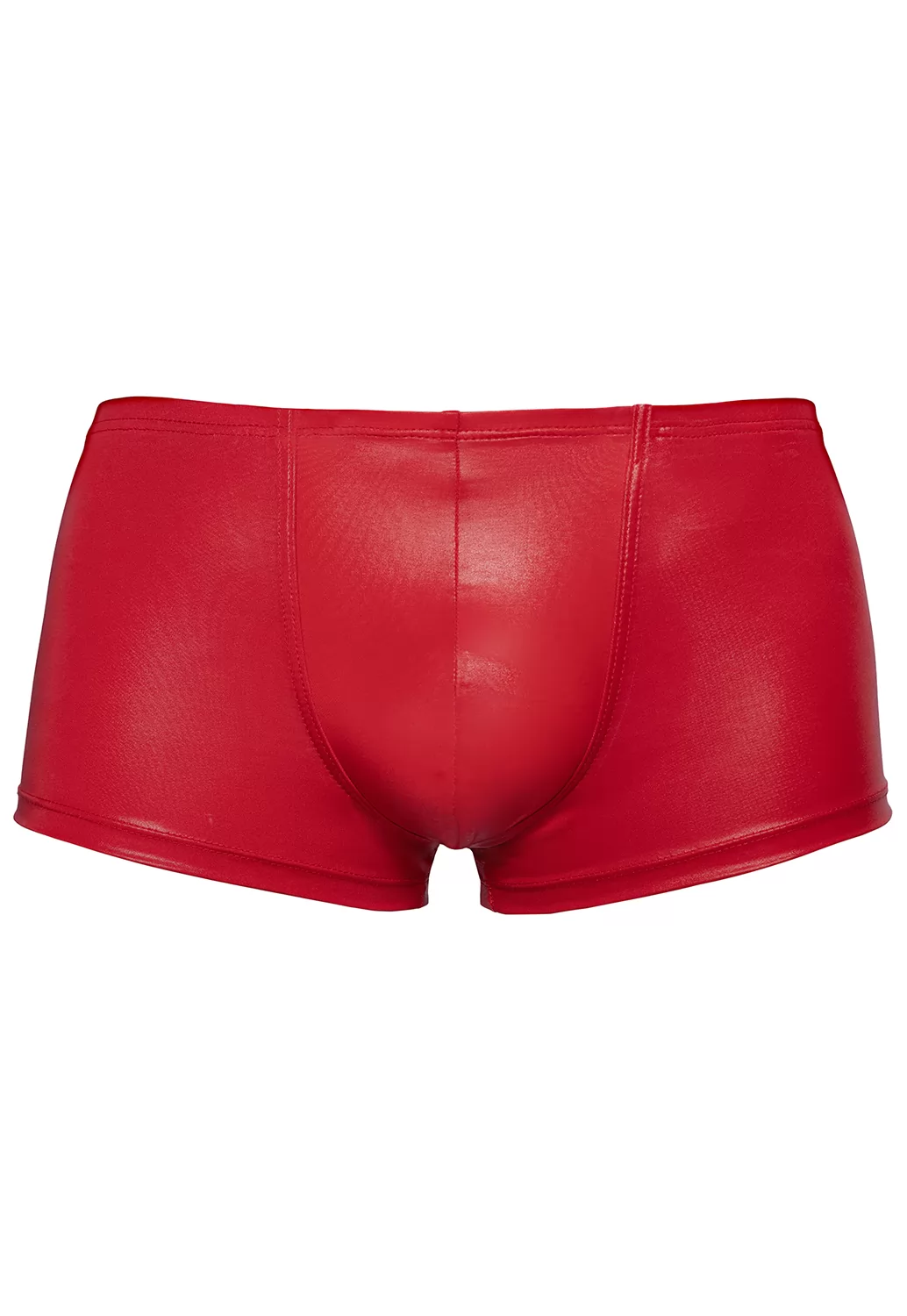 Red shiny boxer shorts for men