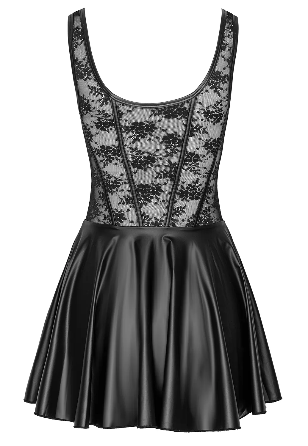 Sexy black flared dress