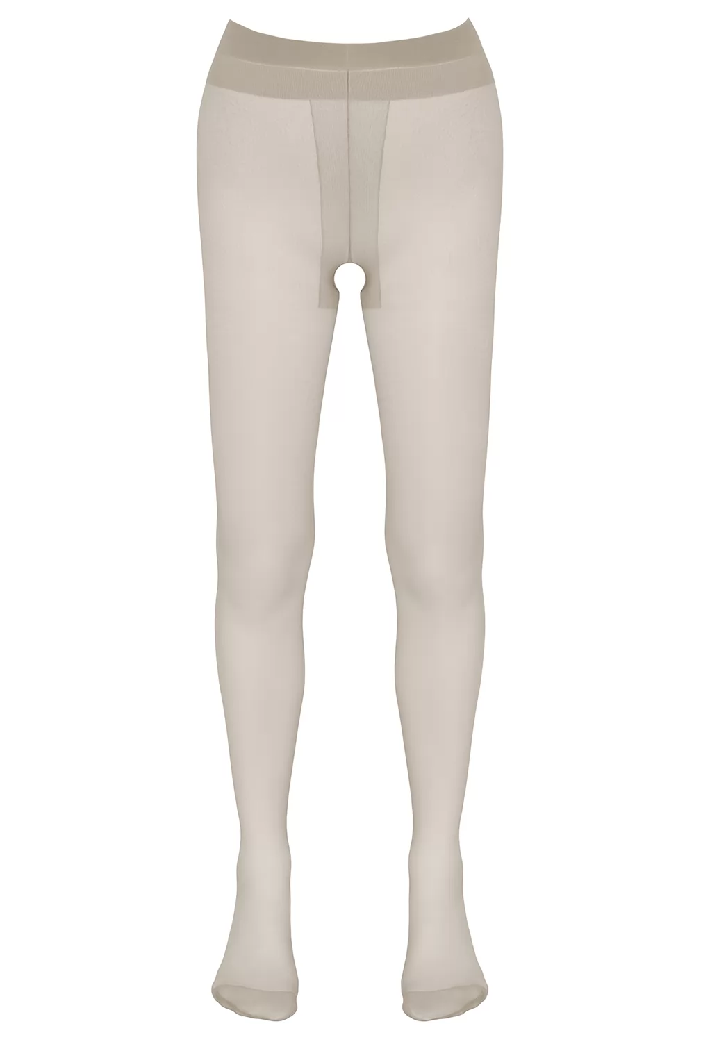 Sexy nude crotchless tights