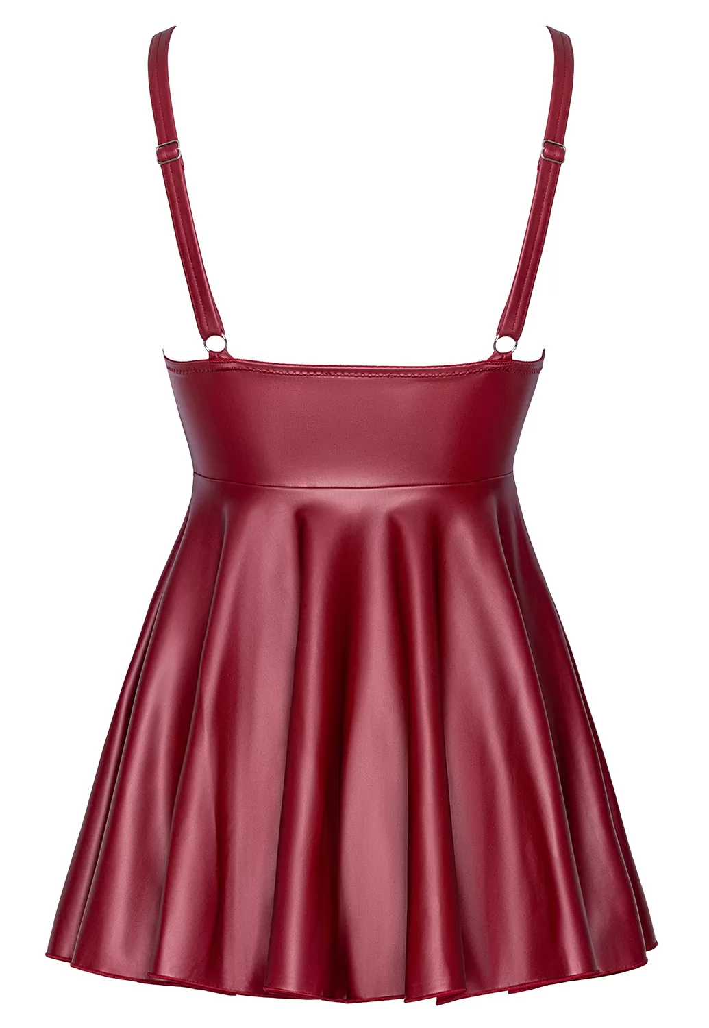 Sexy red flared dress