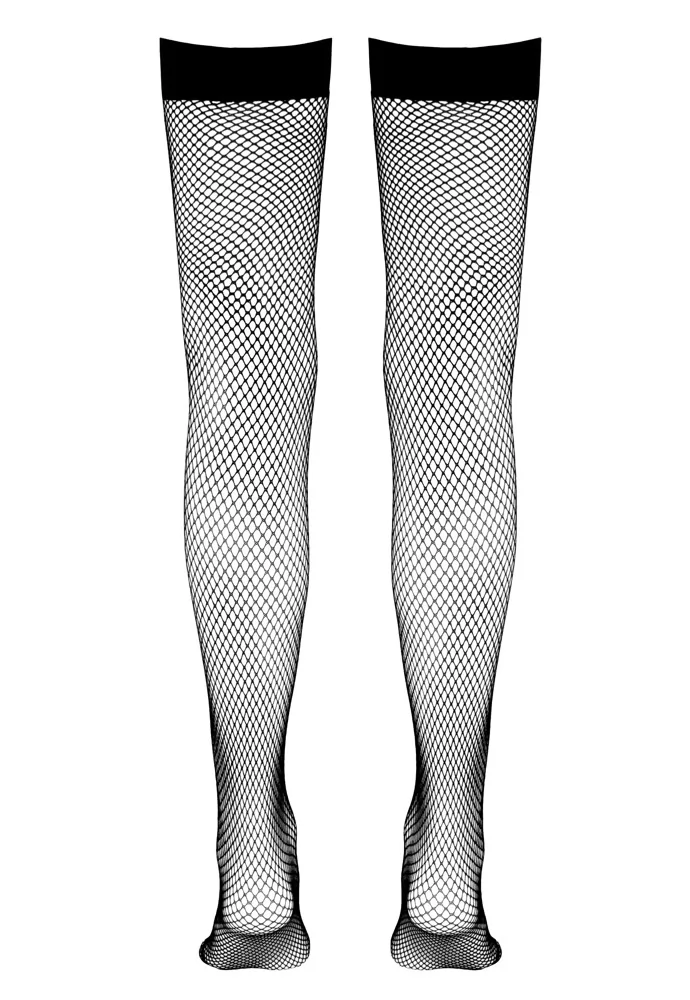 Black Hold up fishnet stockings