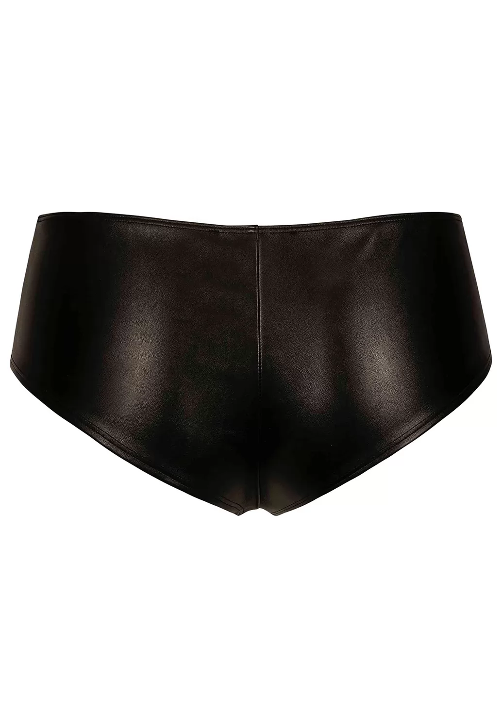 Beatrice black false leather Shorty