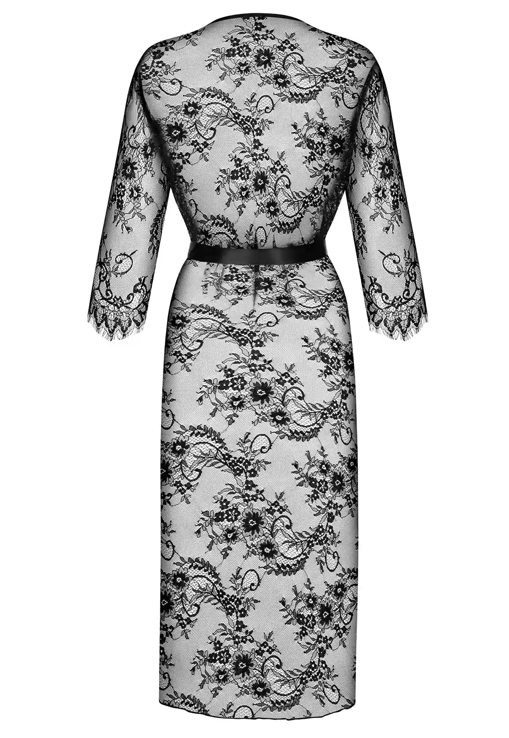 Lashy black Lace robe