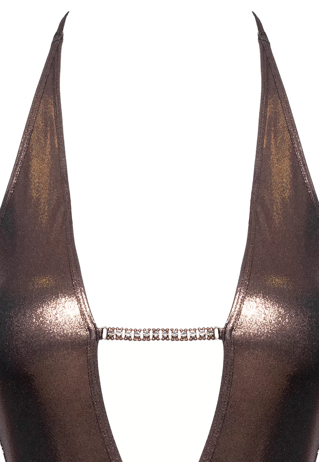 Sexy low cut dress and jeweled thong