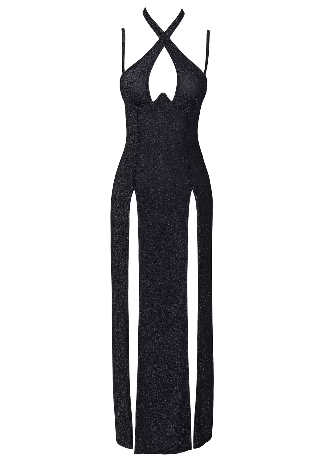 Shimmering sexy long dress