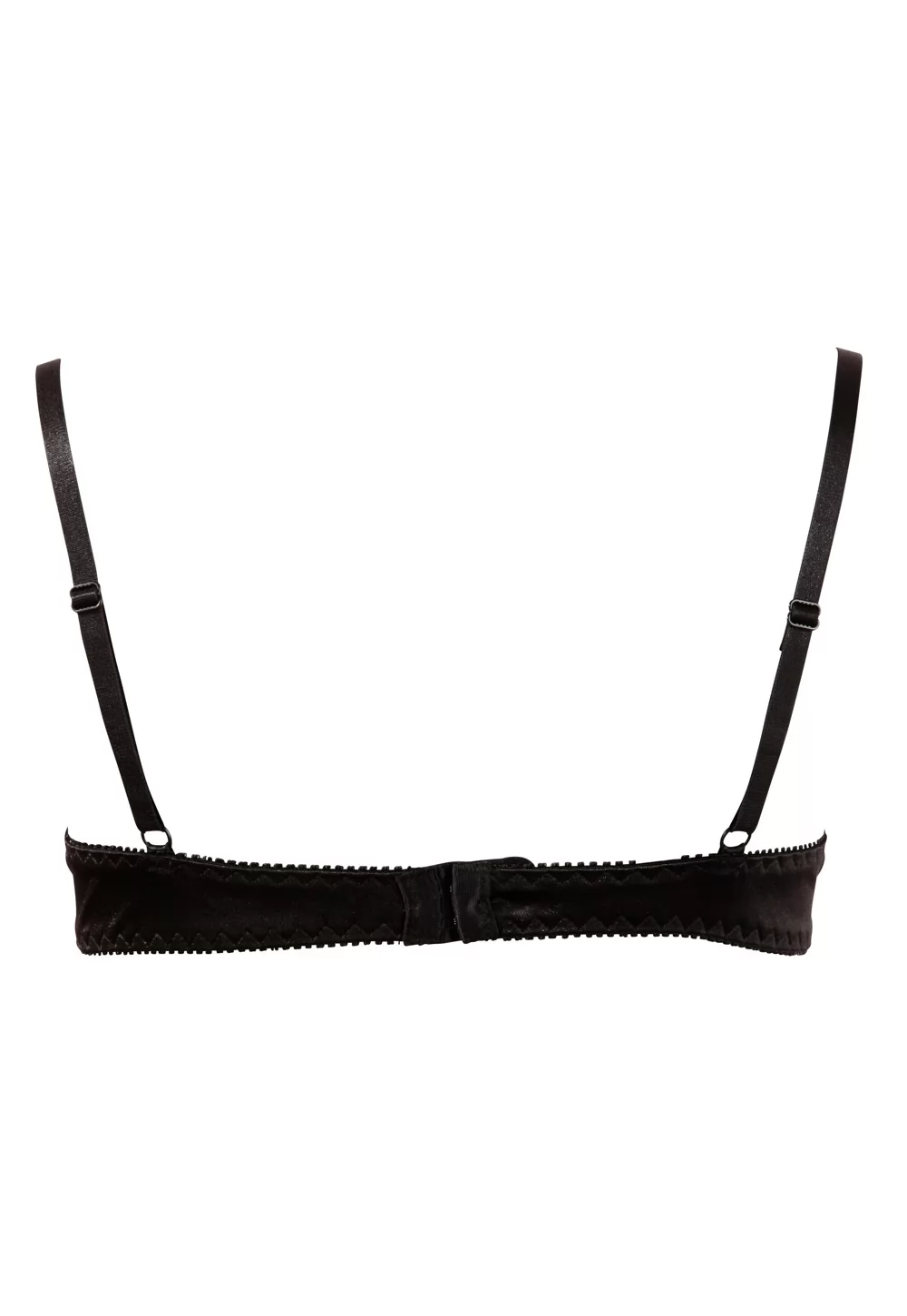 Slightly padded black shelf bra