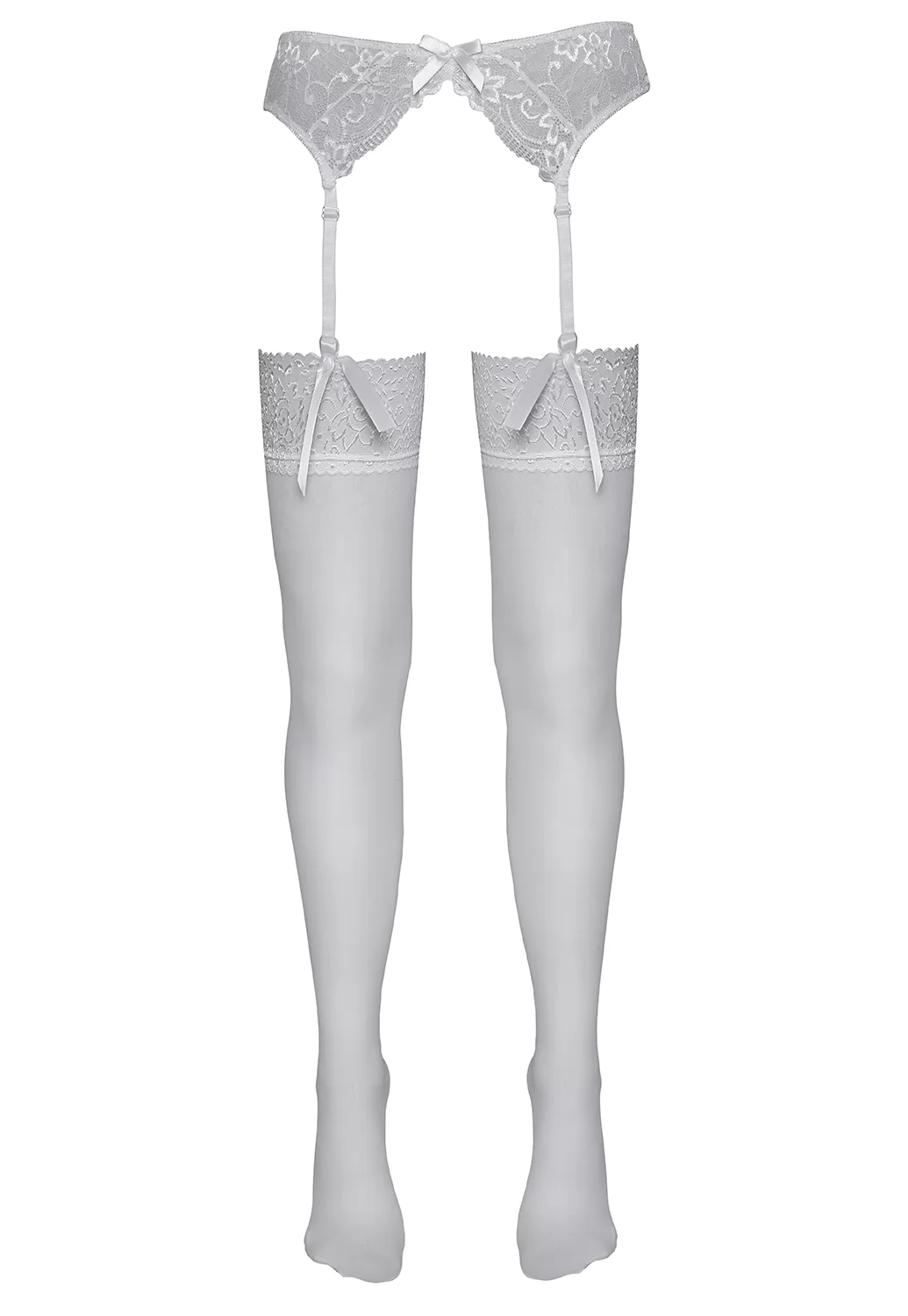 White lace garter Stockings