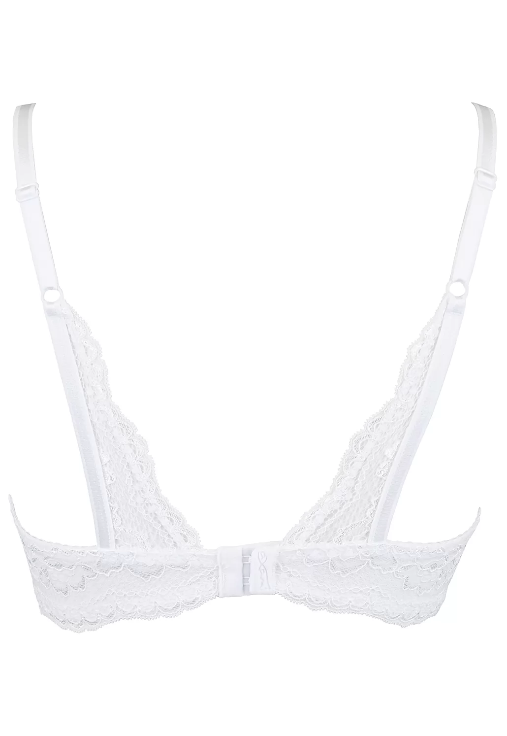 White lace shelf bra