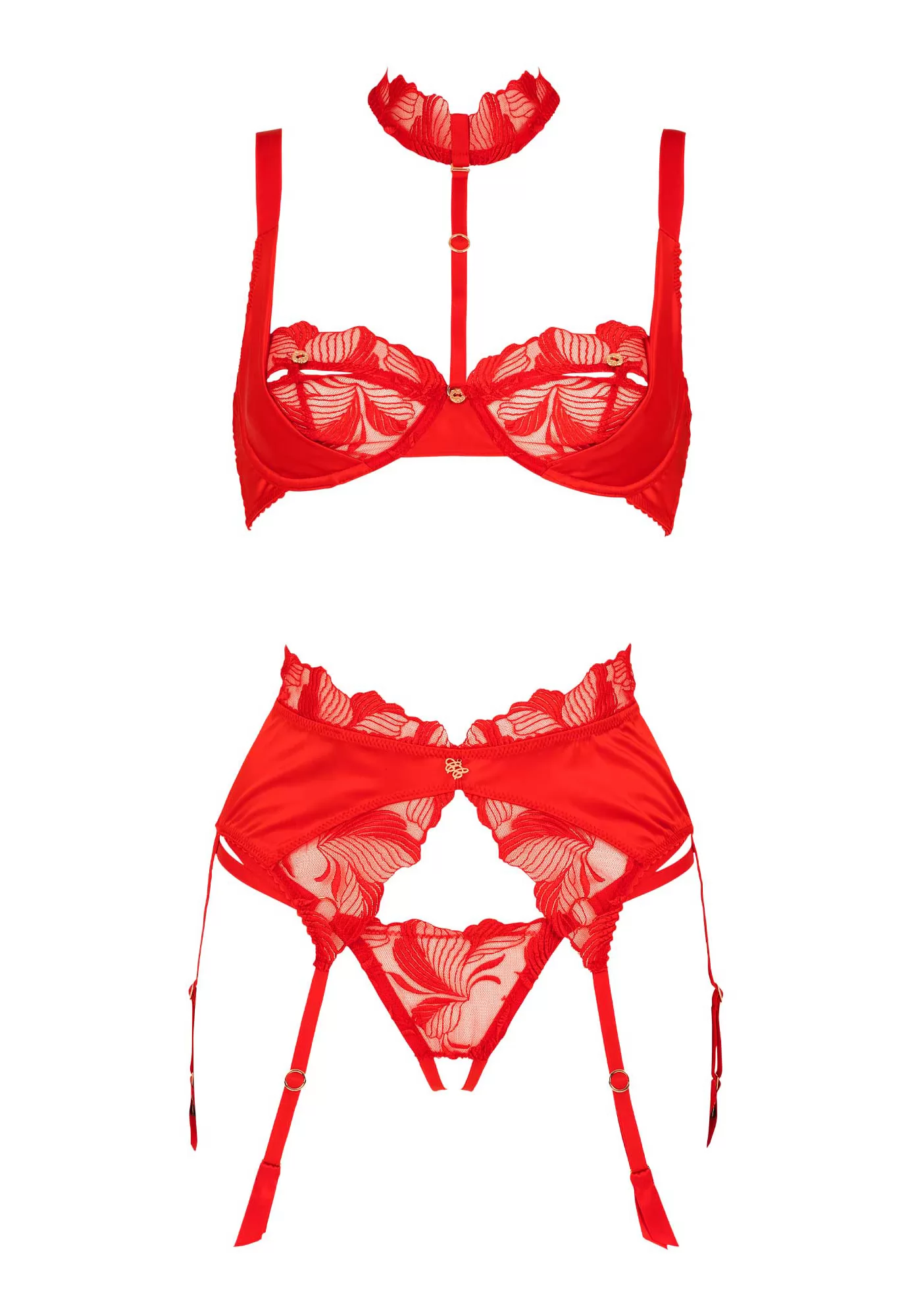 Libertine red Garter Belt A Mes Amours