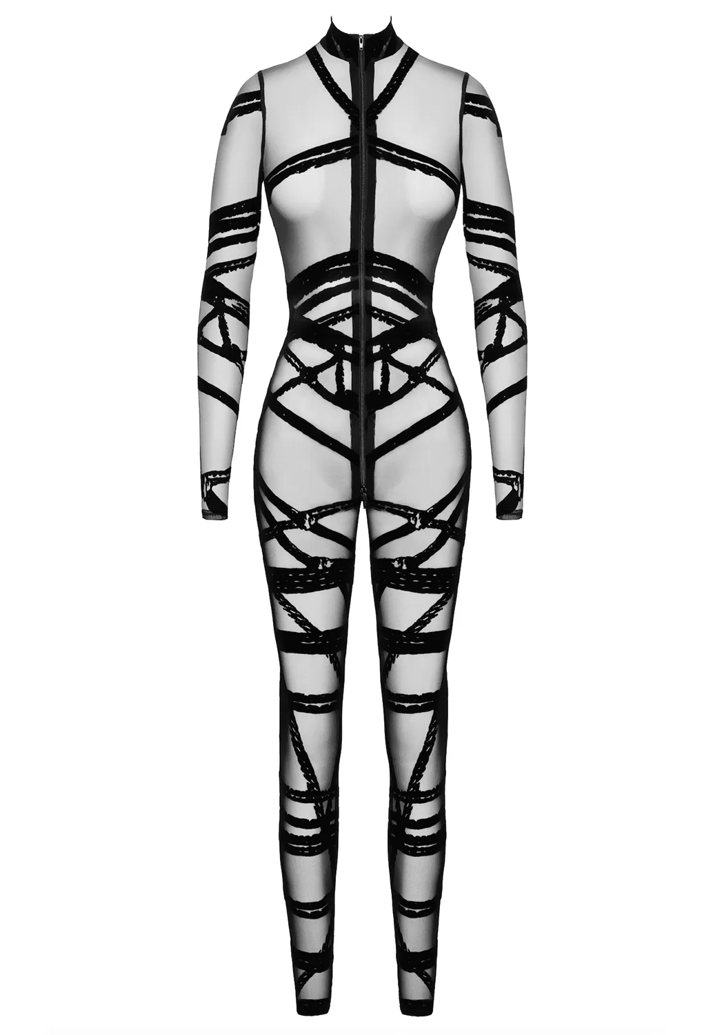 Sexy catsuit zipped Bondesque