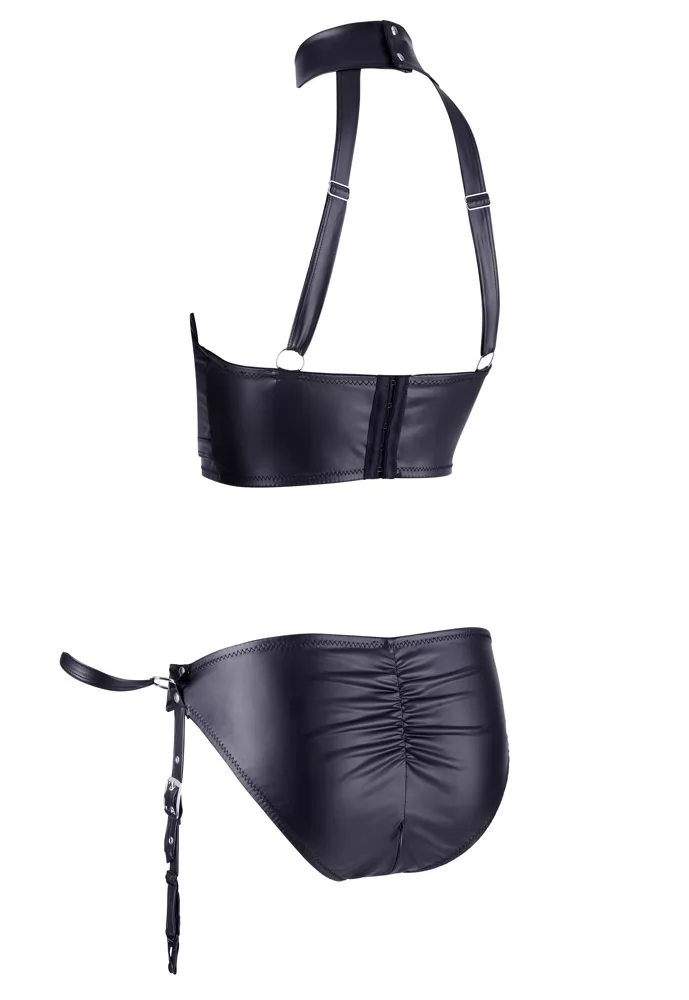 Kinky fetish Lingerie panties open bra collar