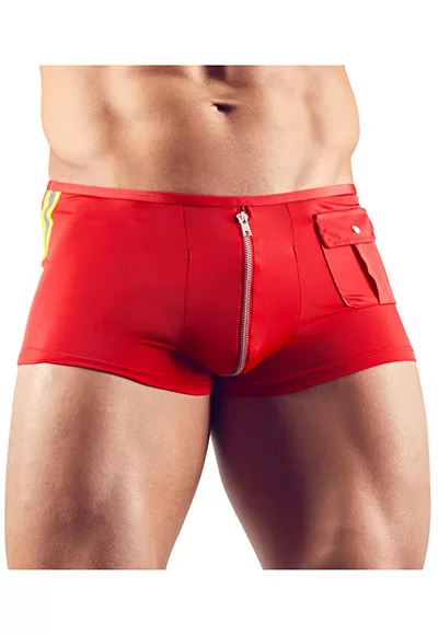 Boxer rouge vif sexy pour homme