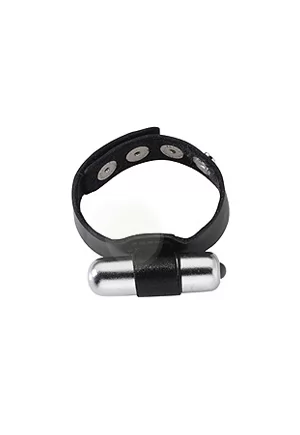 Cockring en cuir vibrant