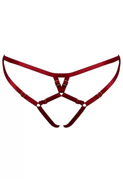 Culotte ouverte Frame Bondage Rouge
