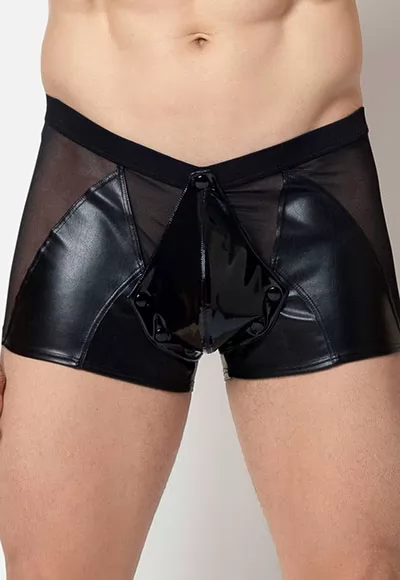 Harbard boxer fesses nues faux cuir