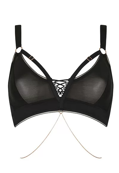 Kelly brassière shapewear gainant de coloris noir appartient à la collection SCANDALEUSE, de la marque Impudique.  Fabrication dans les ateliers français, signé par la Maison Catanzaro de renom, proposé en taille S à 2XL. Marque IMPUDIQUE, Collection Scandaleuse, Référence Isc1kell140 1 pièce.  Lingerie luxe née de prouesses techniques, savoir-faire...