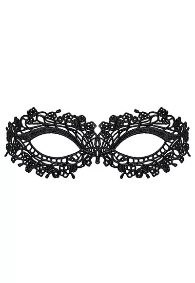 Loup dentelle élégant souple de coloris noir pour des jeux coquins.  Mettez ce masque loup pour surprendre votre amant.  Un masque loup pour femme à motif noir avec un joli noeud à l'arrière, confortable à porter. 100% Polyester. 1 pièce.