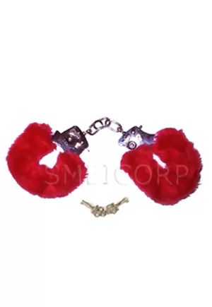 Menottes fourrure rouge