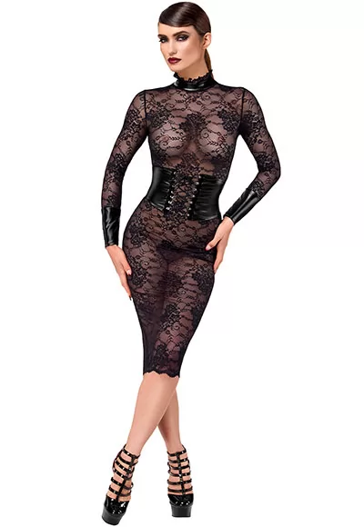 Robe corset dentelle Noirelle