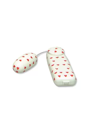 Sextoy Oeuf vibrant petits coeurs