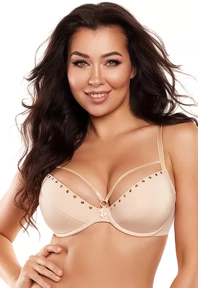 Soutien gorge push up beige Axami