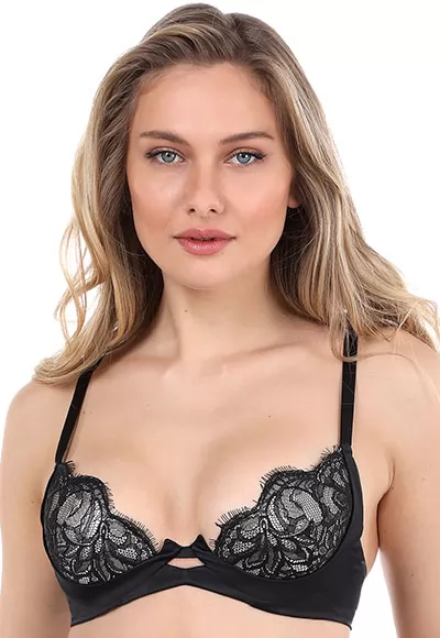 Le Soutien gorge push-up VALSE Prelude se caractérise par une coupe push-up qui galbe la poitrine, coussinets amovibles, des armatures pour le maintien, des bonnets en mousse recouverts de dentelle, dos satiné, petite ouverture pour alléger la forme.  Ce soutien gorge push-up VALSE est conçu dans des matières nobles : dentelle fine élégante,...