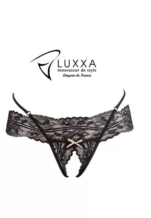 String Ouvert Reglisse Luxe Luxxa