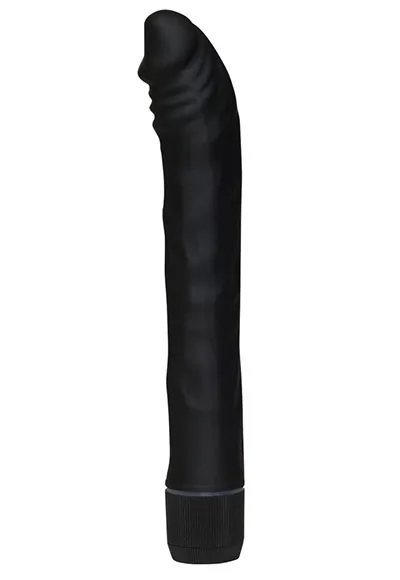 Vibromasseur noir réaliste 19cm