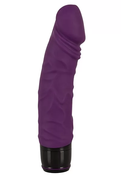 Vibromasseur réaliste violet 20cm Silicone