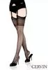 Bas Romantica noir voile extensible