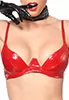 Soutien Gorge S vinyl rouge