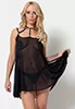 Belladonna Robe transparente noir