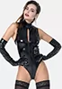 Body string Manon vinyl noir