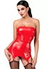 Corset porte jarretelles rouge Bombshell