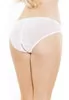 Culotte transparente ouverte Voile blanc