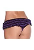 Culotte volant deux tons noir violet