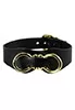 Monarch Choker Cuir Noir