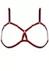 Soutien gorge ouvert Frame Bondage Rouge