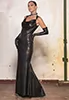 Gaelle robe longue wetlook