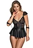 Mini babydoll fetish et string