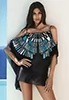 Caftan de bain Geometrica noir Mare