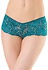 Shorty vert turquoise dentelle élastique