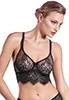 Soutien gorge bustier noir Black Swan